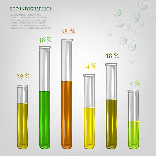 Eco infographics elements vectors graphics 23