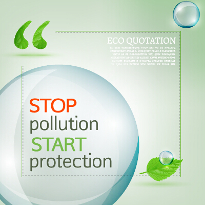 Eco quotation infographic vecotr