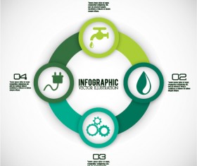 Ecology and energy infographic vector illustration 02