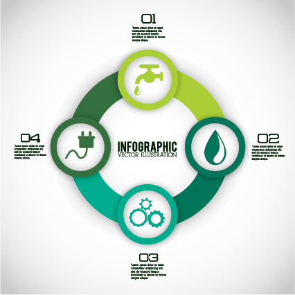 Ecology and energy infographic vector illustration 02