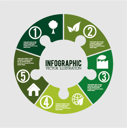 Ecology and energy infographic vector illustration 07