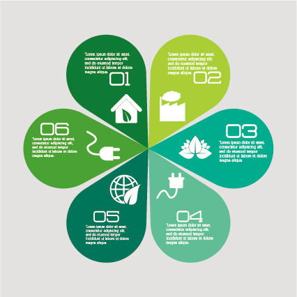 Ecology and energy infographic vector illustration 08