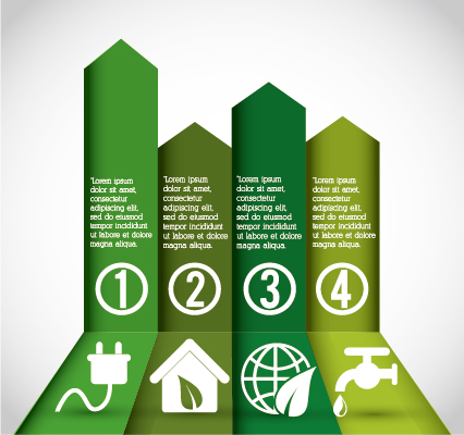 Ecology and energy infographic vector illustration 12