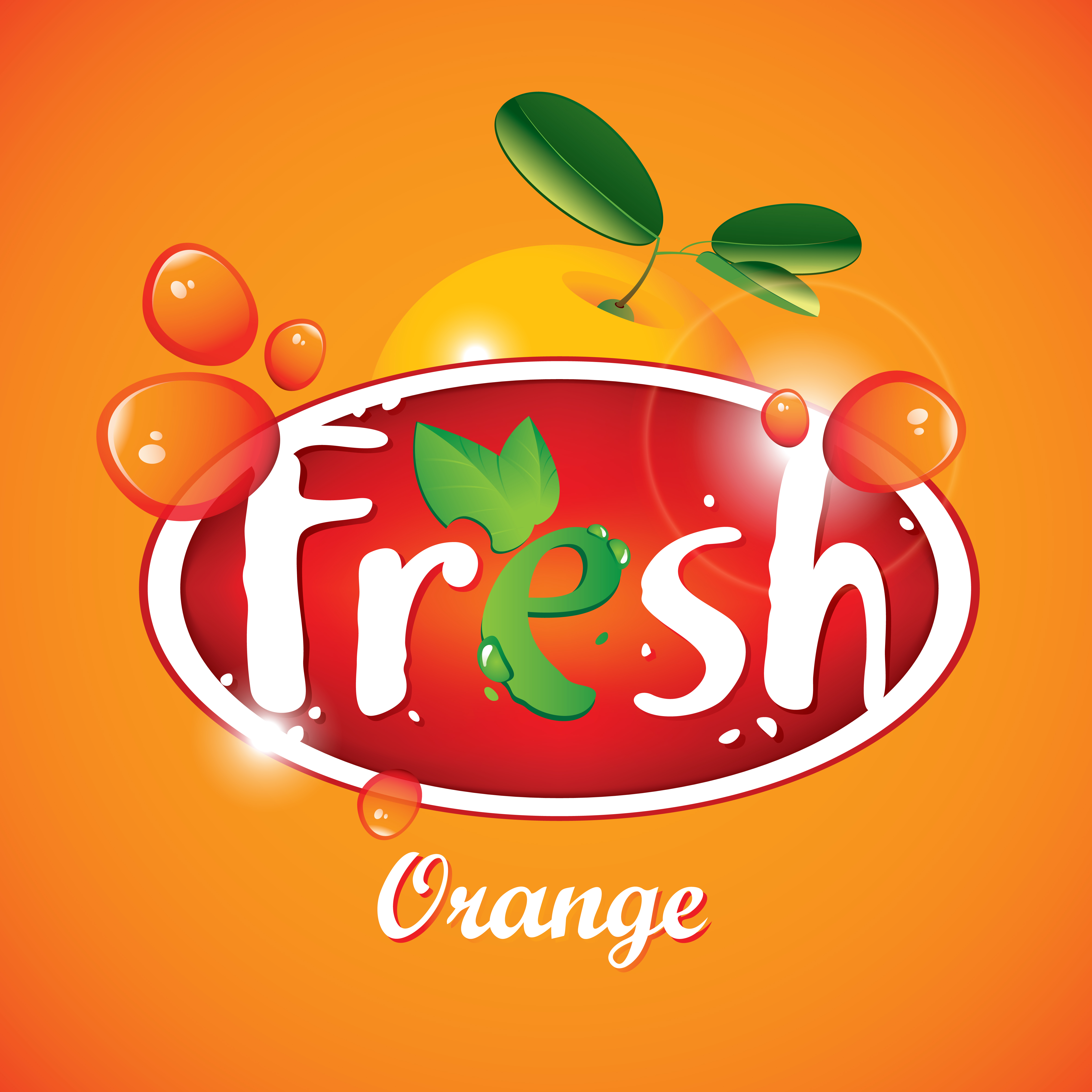 Fresh juice poster design vectors material 02