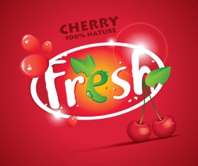 Fresh juice poster design vectors material 05