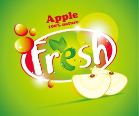 Fresh juice poster design vectors material 06