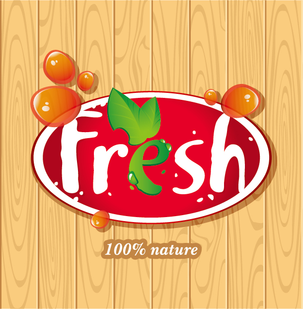 Fresh juice poster design vectors material 08