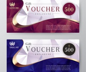 Gift voucher modern design template 02