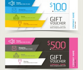 Gift voucher modern design template 04