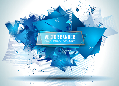 Download 970+ Background Blue Vector Banner HD Gratis