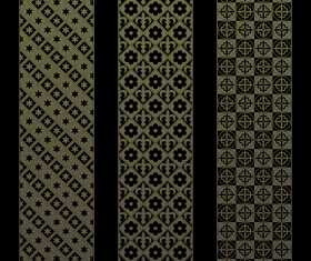Gothic ornament banners vector set 01