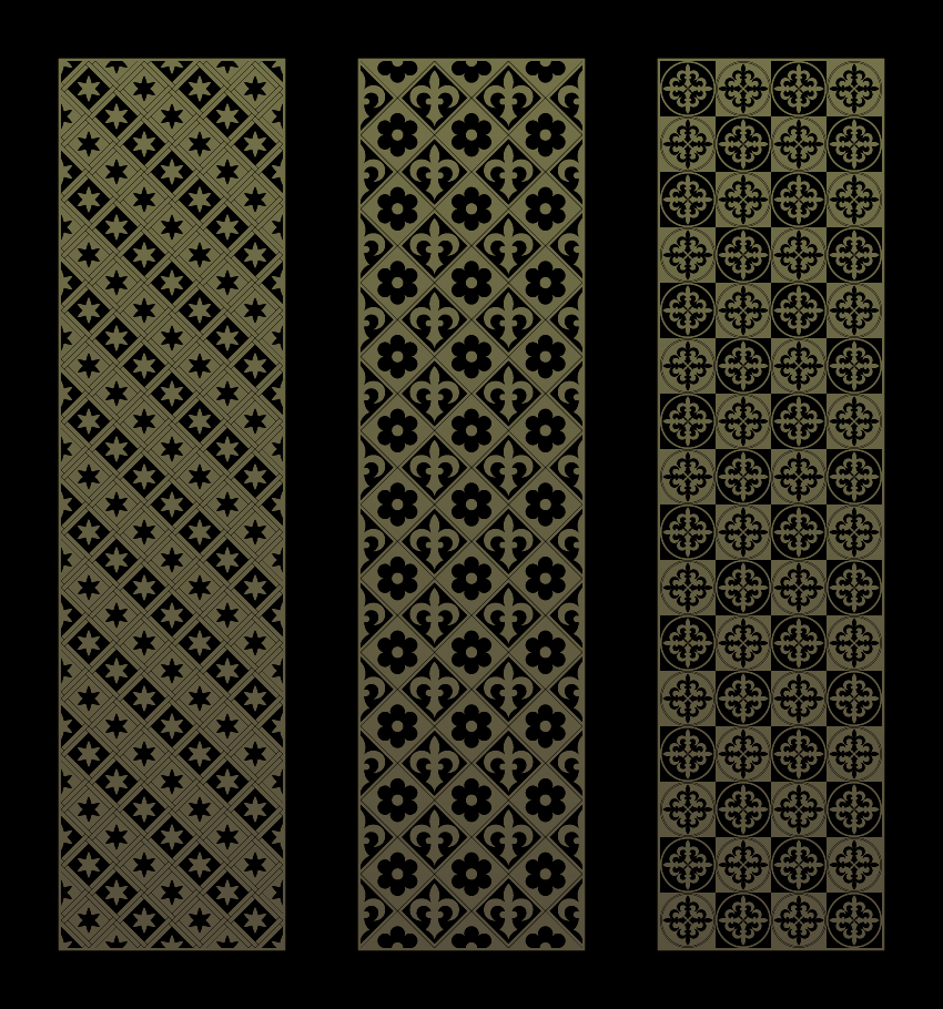 Gothic ornament banners vector set 01