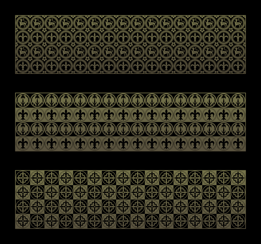 Gothic ornament banners vector set 02