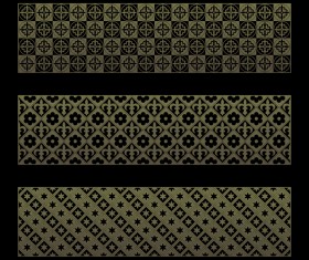 Gothic ornament banners vector set 03