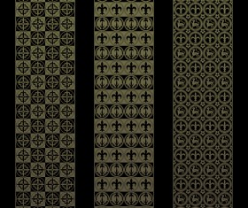 Gothic ornament banners vector set 04