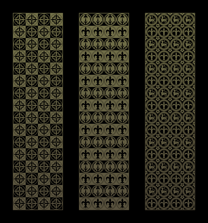 Gothic ornament banners vector set 04