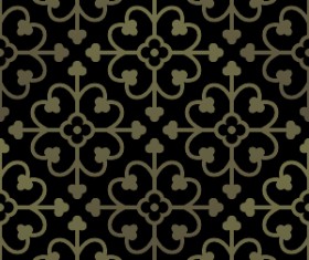 Gothic ornament pattern seamless vector 02