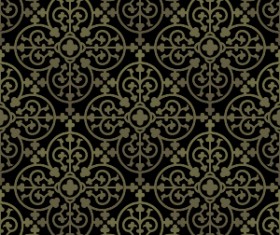 Gothic ornament pattern seamless vector 03