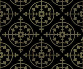 Gothic ornament pattern seamless vector 05