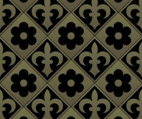 Gothic ornament pattern seamless vector 07