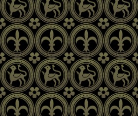 Gothic ornament pattern seamless vector 09