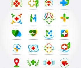 Health with medical logos vector