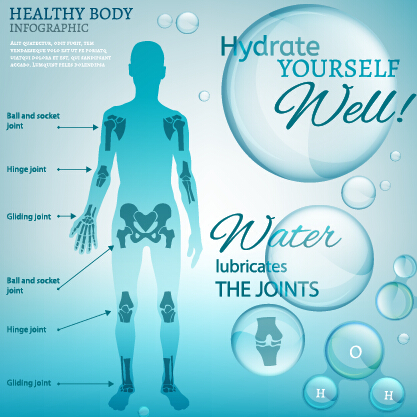Healthy body infographics vector template 03