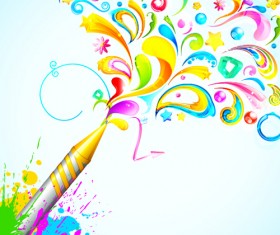 Holi creative background art vector 04