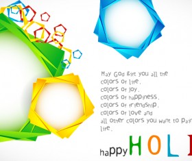 Holi creative background art vector 06