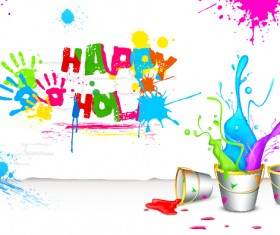 Holi creative background art vector 12