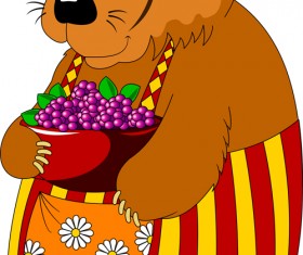 Mama bear vecor illustration 02