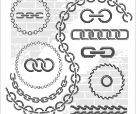 Metal chains vector design 01