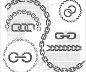 Metal chains vector design 03