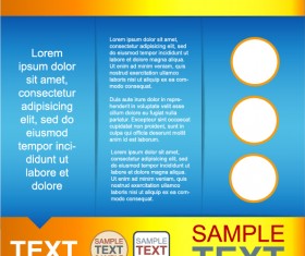 Modern magazine cover or flyer template vector