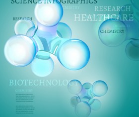 Modern science infographics vector set 01