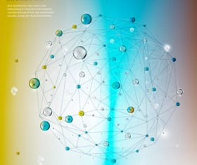 Molecule elements infographics vectors 02