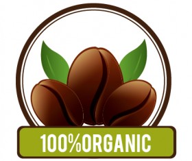 Organic coffee logos desgin vector 10