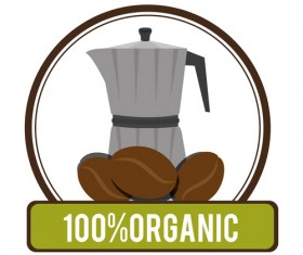 Organic coffee logos desgin vector 11