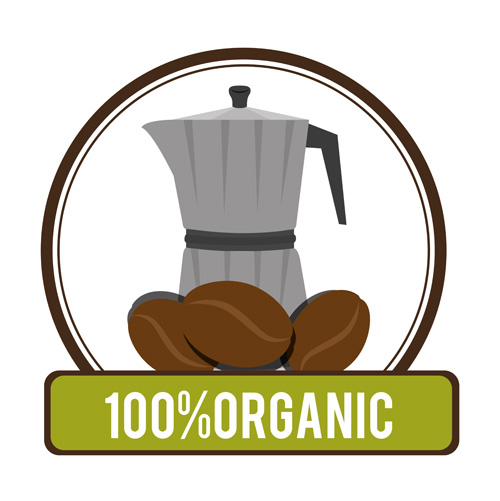 Organic coffee logos desgin vector 11