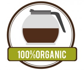 Organic coffee logos desgin vector 12