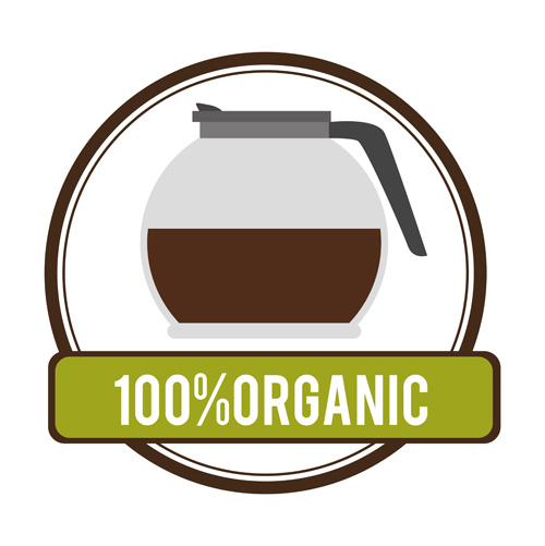 Organic coffee logos desgin vector 12