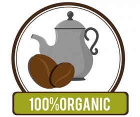 Organic coffee logos desgin vector 13