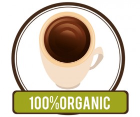 Organic coffee logos desgin vector 16