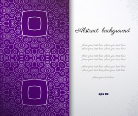 Ornaments pattern with abstract background vector 02