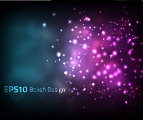 Purple light dots blur vector background