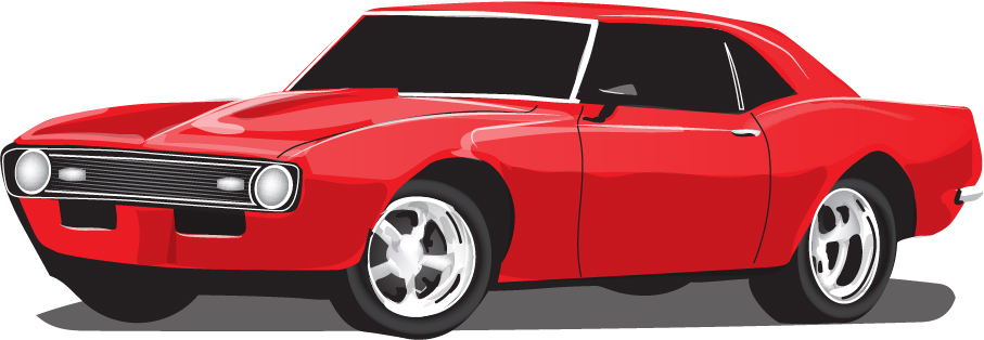 Download Red vintage car vector material 04 free download
