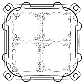 Set of simple hand drawn frame vectors 13