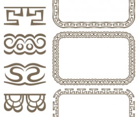 Set of simple hand drawn frame vectors 14