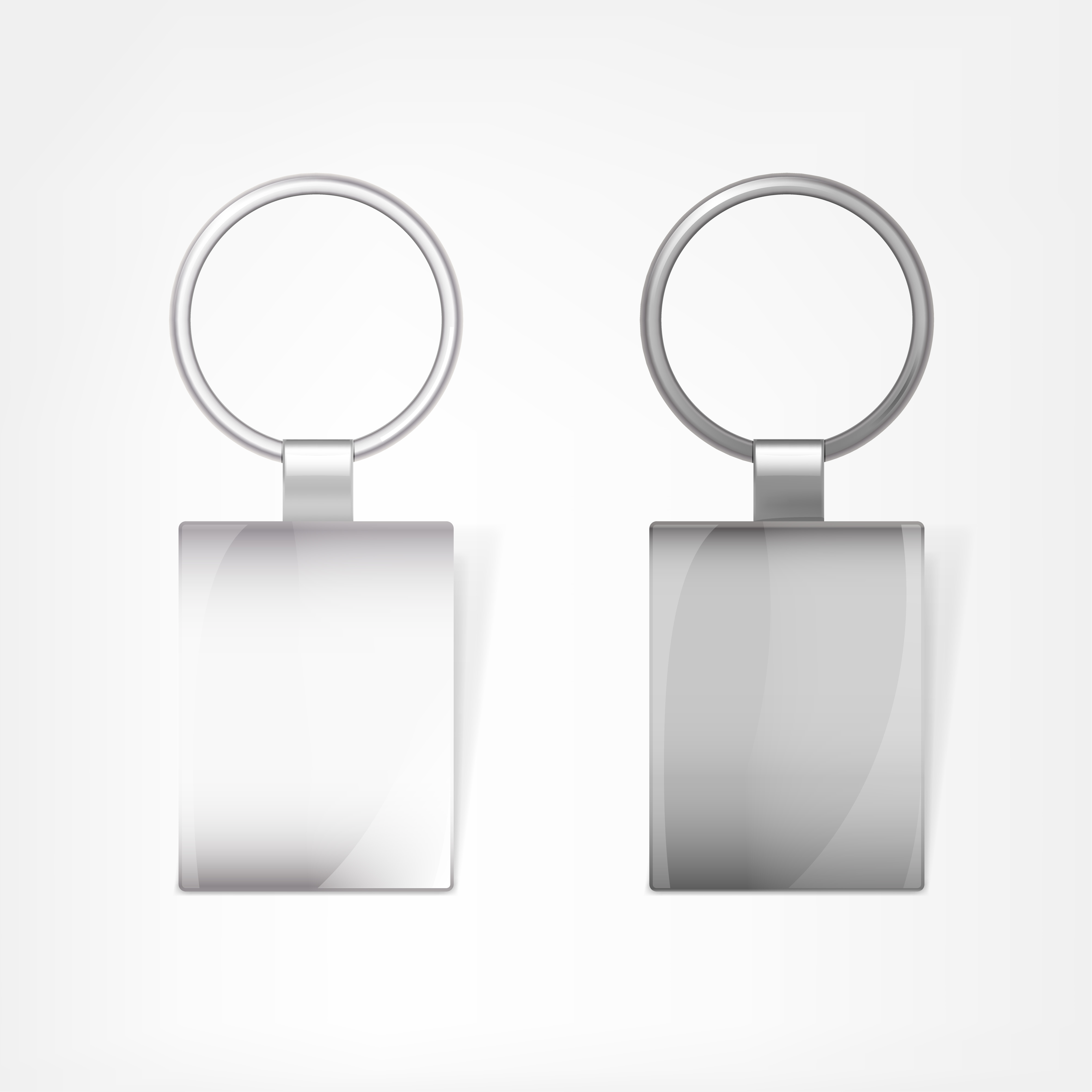 Shining keychain template vectors 02