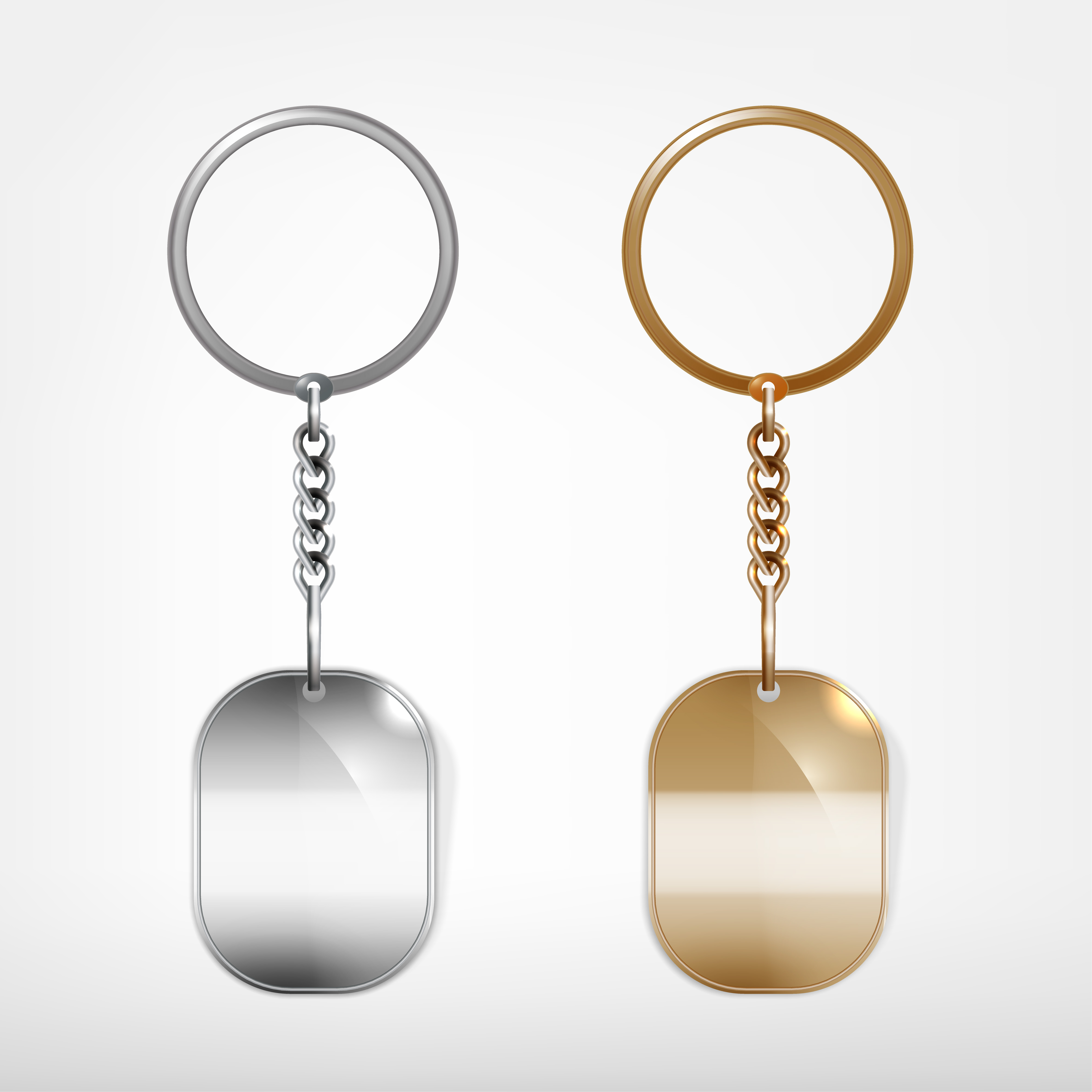 Shining keychain template vectors 04 free download